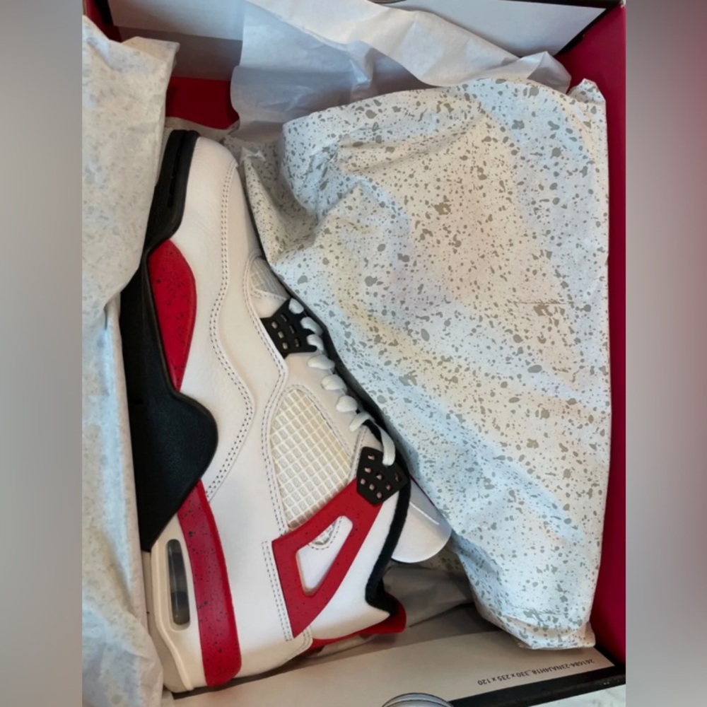 Nike Air Jordan 4s Retro Cement Red